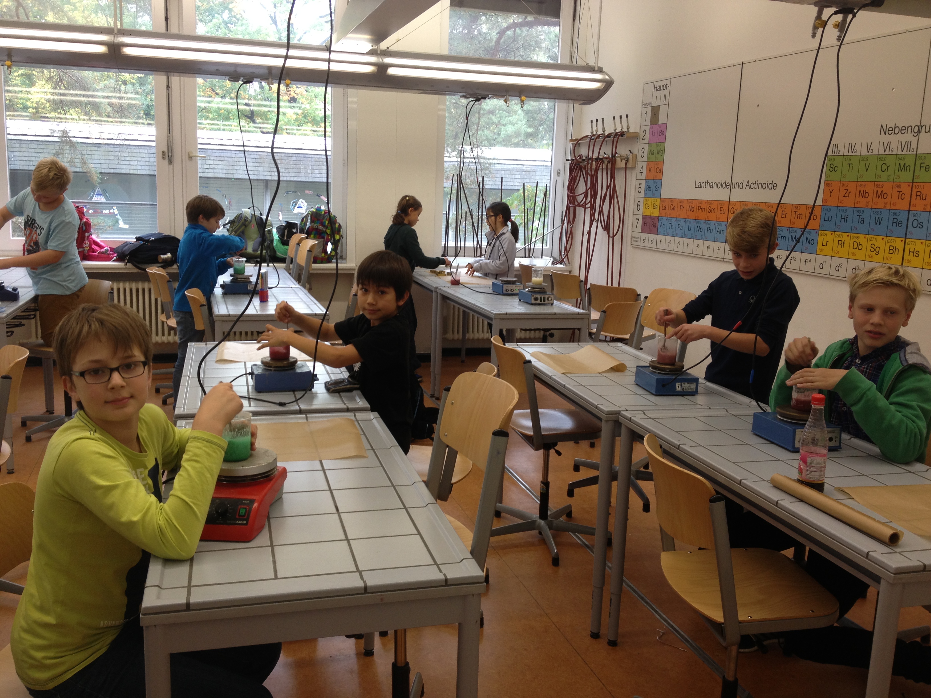 Chemie-AG: "Chem-Kids" 2016. Foto v. Fle