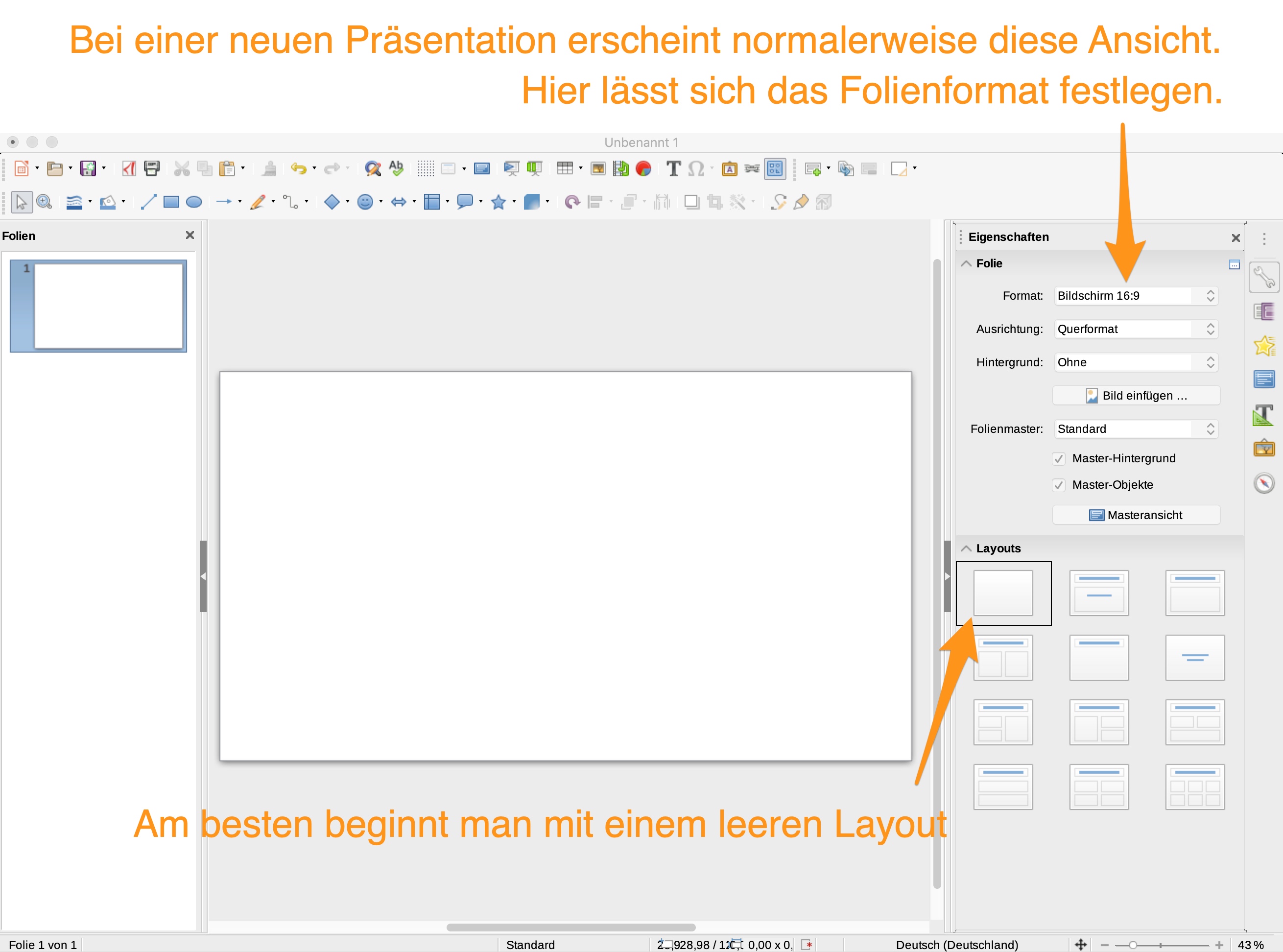 Start von Impress