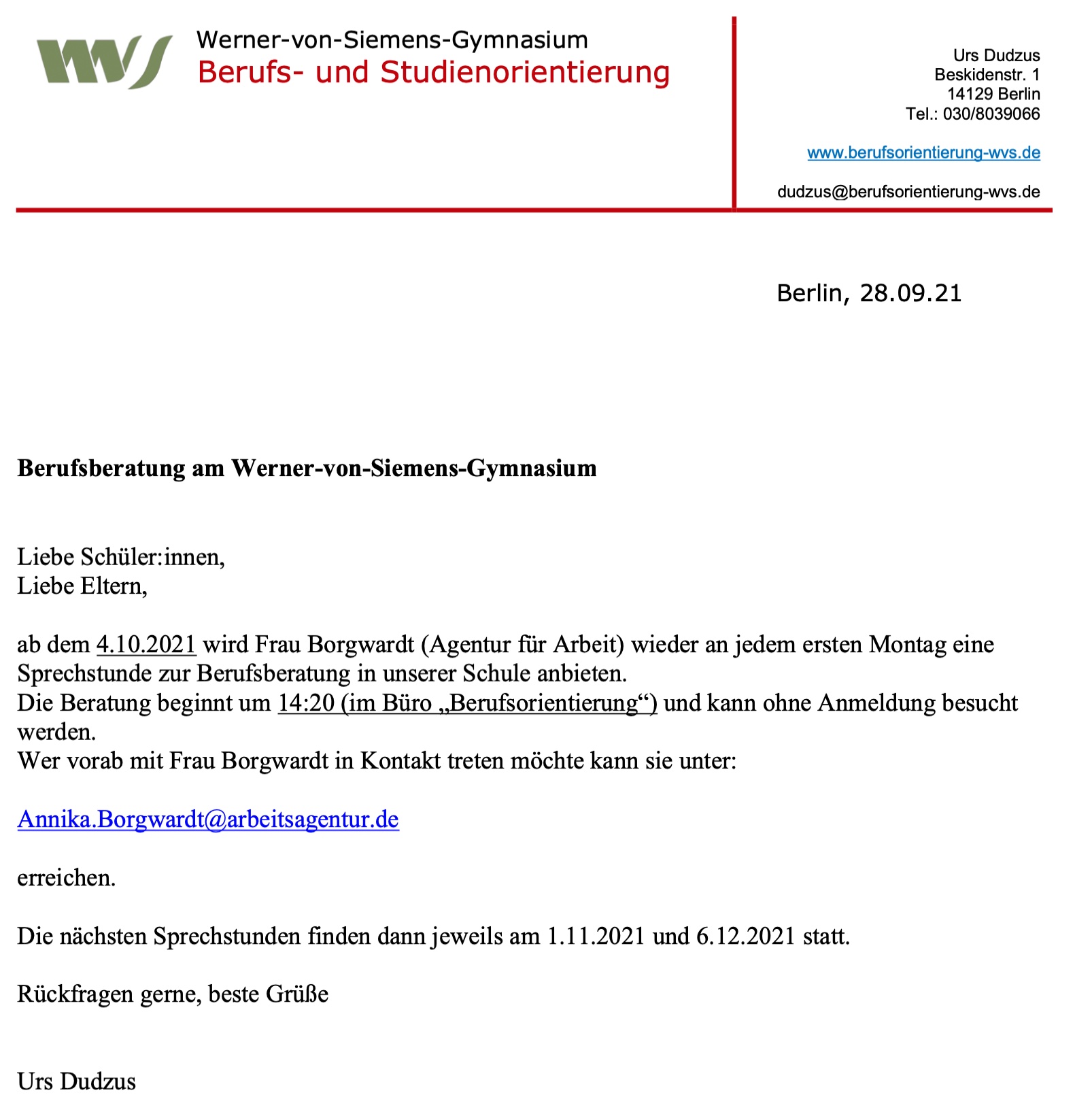 siehe auch PDF-Datei im Anhang!