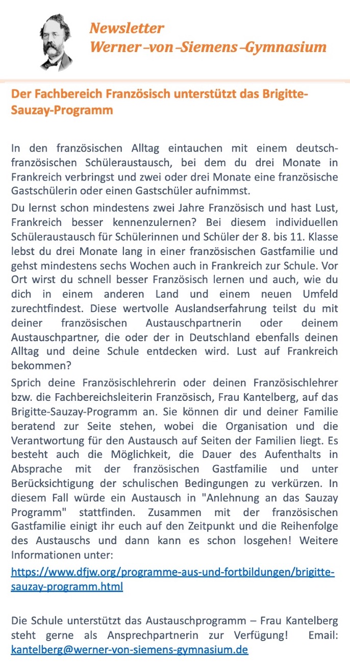 Artikel aus dem Newsletter