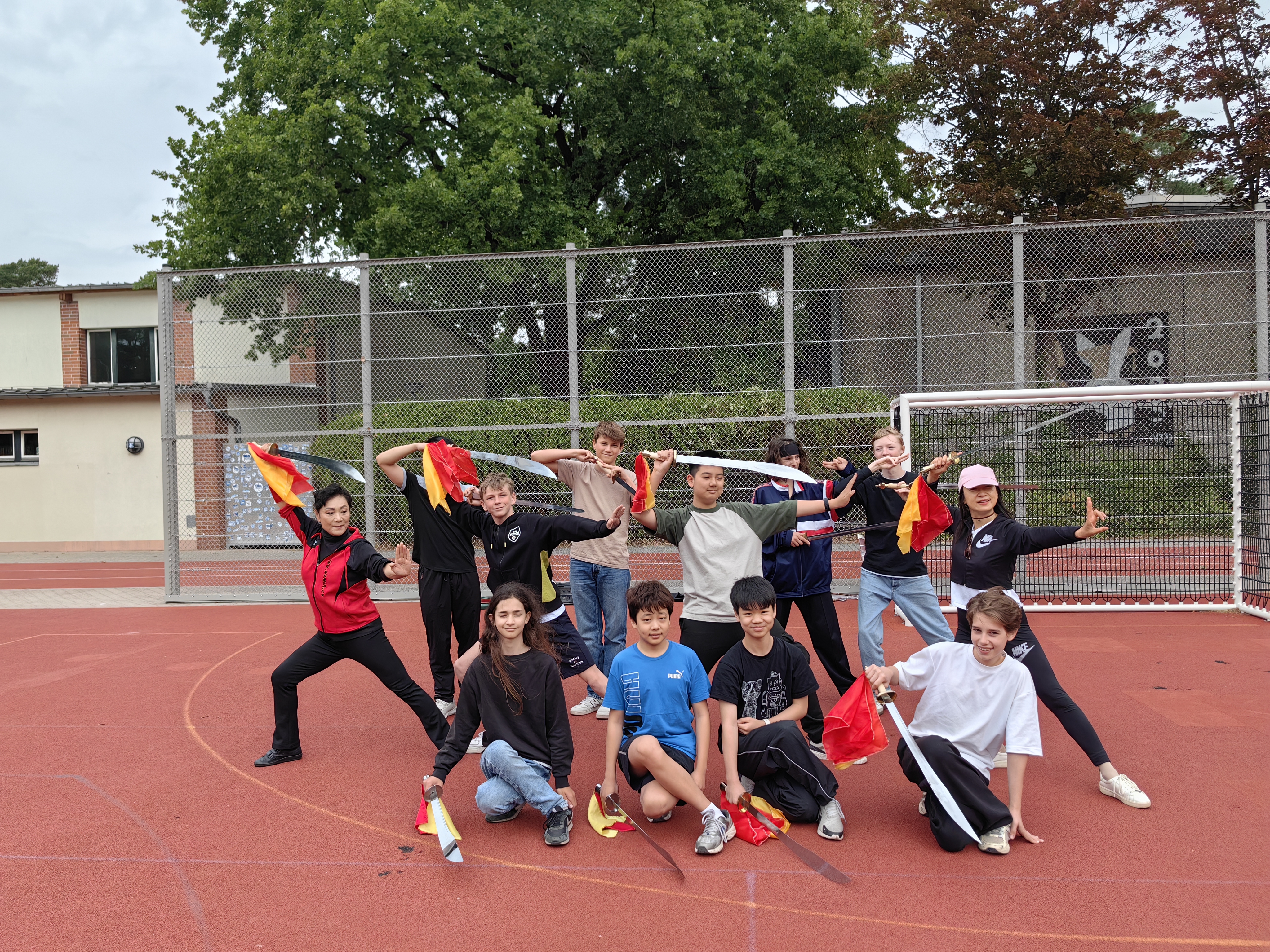Kung-Fu-Workshop geleitet von Frau Min Wu