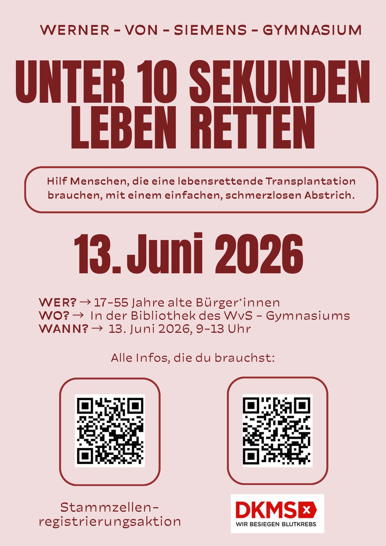 13.06.2026: Gemeinsam gegen Blutkrebs!